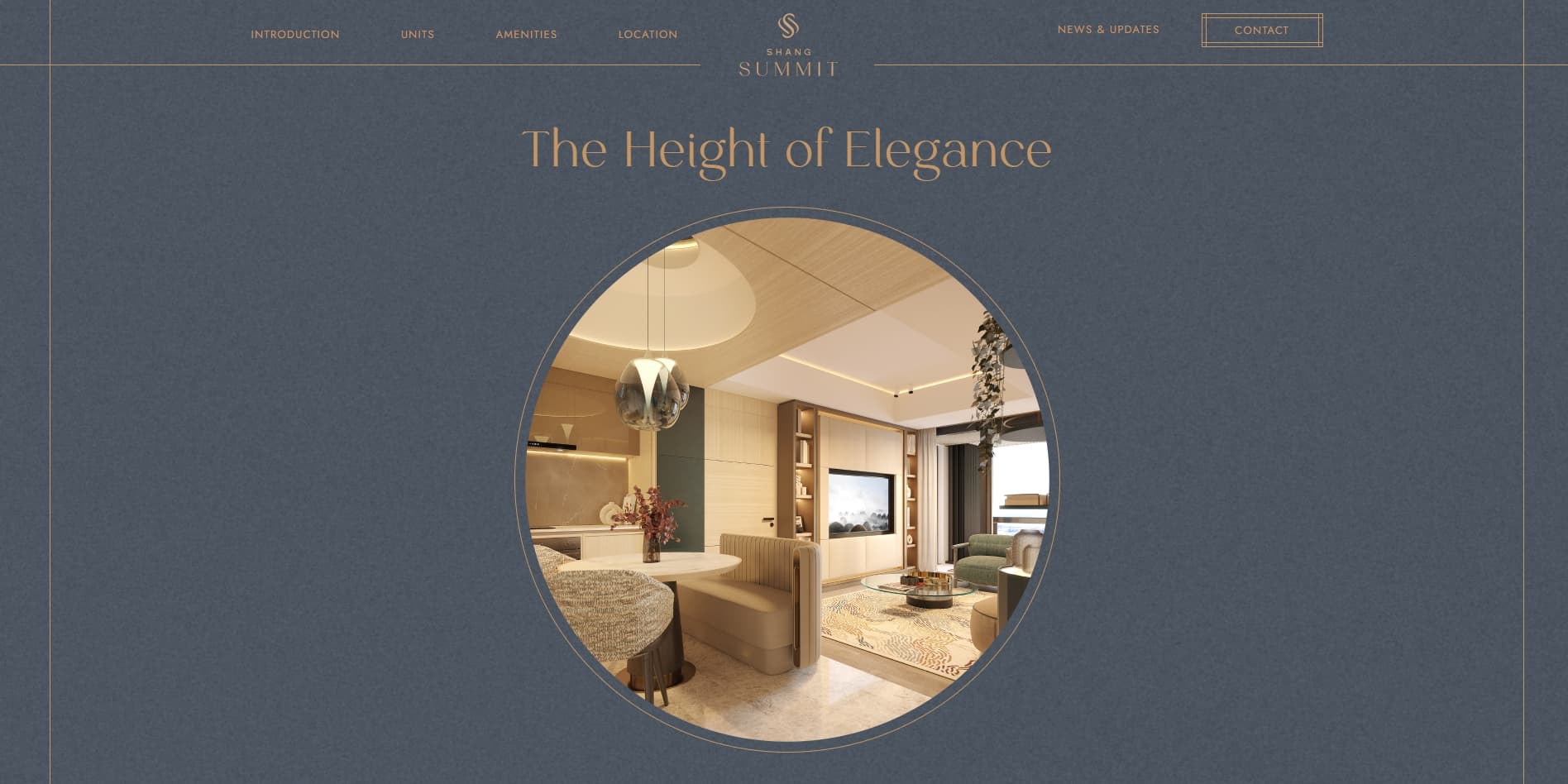 Screenshot of the Shang Summit website homepage